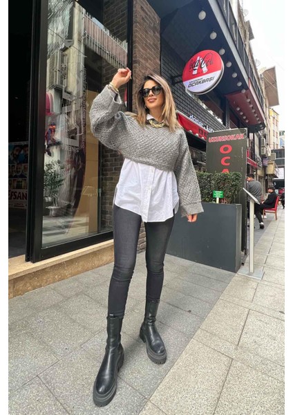 Likralı Sıknny Jean Soluk Siyah