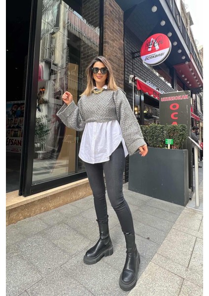 Likralı Sıknny Jean Soluk Siyah