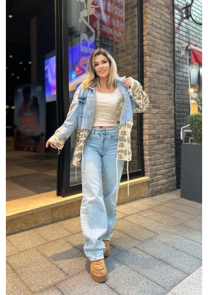 Straight Leg Light Jean Buz Mavi
