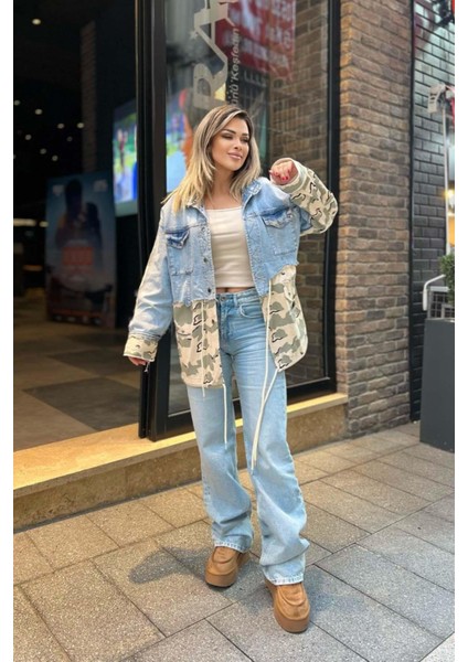 Straight Leg Light Jean Buz Mavi modelleri