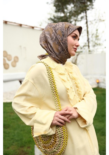 Tivil Ipek Eşarp 11468-33 Vizon Karışık Desen