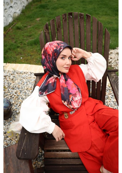 Tivil Ipek Eşarp 11467-33 Siyah Karışık Desen modelleri