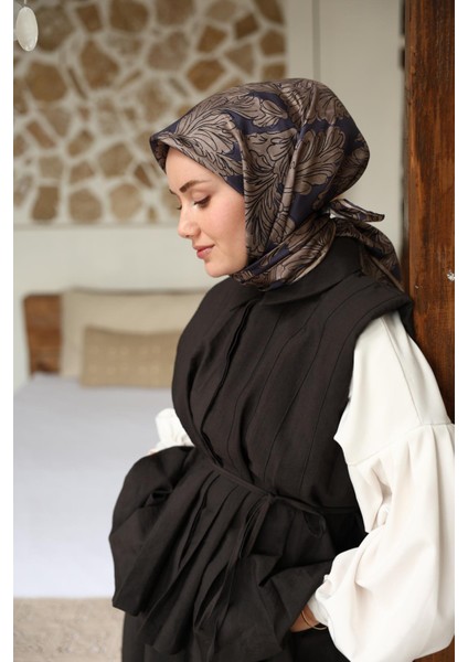 Tivil Ipek Eşarp 11468-34 Indigo Karışık Desen