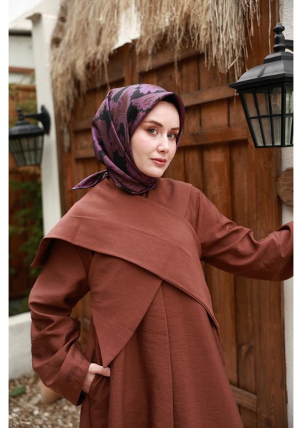Tivil Ipek Eşarp 11468-07 Siyah Karışık Desen modelleri