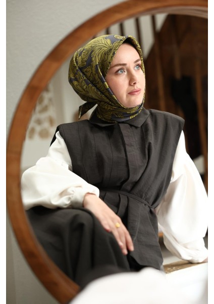 Tivil Ipek Eşarp 11468-30 Füme Karışık Desen