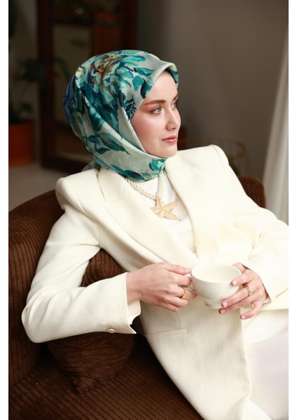 Tivil Ipek Eşarp 11467-26 Mavi Karışık Desen modelleri