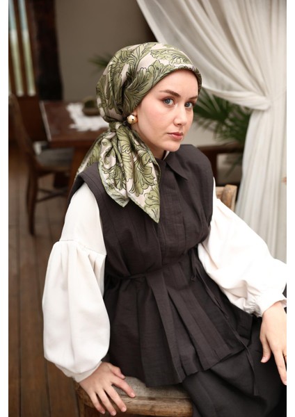 Tivil Ipek Eşarp 11468-06 Yeşil Karışık Desen modelleri