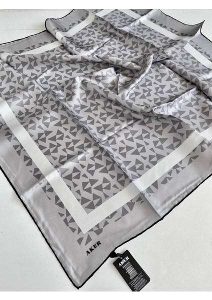 Tivil İpek Eşarp 8667713 - 916 47508 Taş Rengi Geometrik Desen