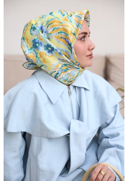 Tivil Ipek Eşarp 11469-12 Sarı Karışık Desen fiyatları
