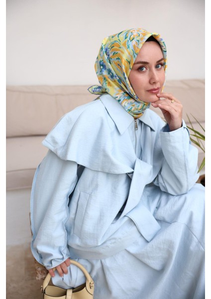 Tivil Ipek Eşarp 11469-12 Sarı Karışık Desen modelleri