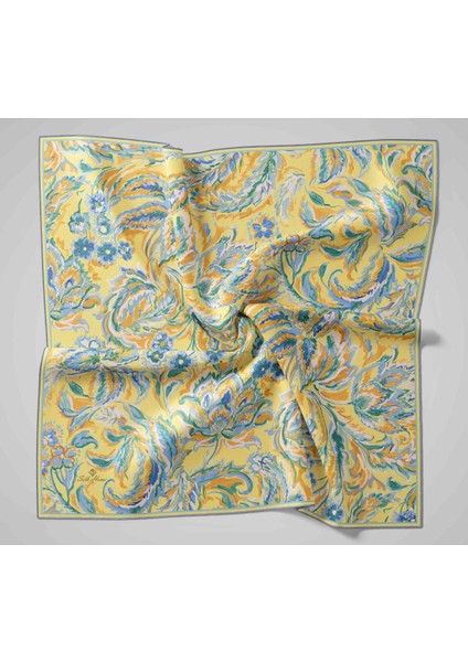 Tivil Ipek Eşarp 11469-12 Sarı Karışık Desen fırsatları