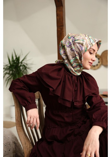 Tivil Ipek Eşarp 11469-03 Vizon Karışık Desen fiyatları