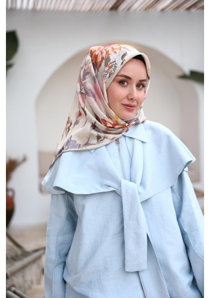 Tivil Ipek Eşarp 11467-37 Gümüş Karışık Desen