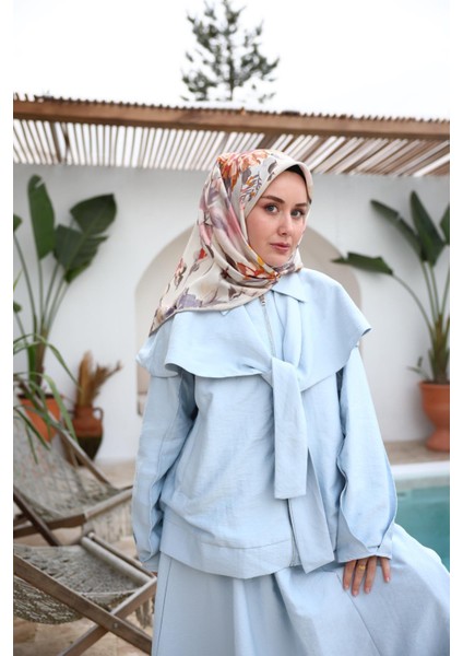 Tivil Ipek Eşarp 11467-37 Gümüş Karışık Desen modelleri