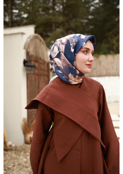 Tivil Ipek Eşarp 11467-07 Mavi Karışık Desen modelleri