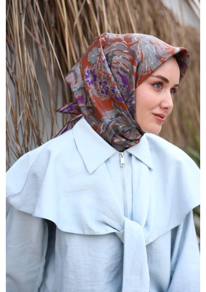 Tivil Ipek Eşarp 11469-43 Kiremit Karışık Desen fiyatları