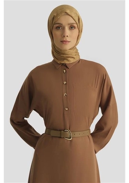 Elbise 25YD4236 Kahverengi modelleri