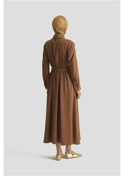 Elbise 25YD4236 Kahverengi indirimleri