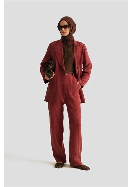 Pantolon 25YD4246-2 Bordo