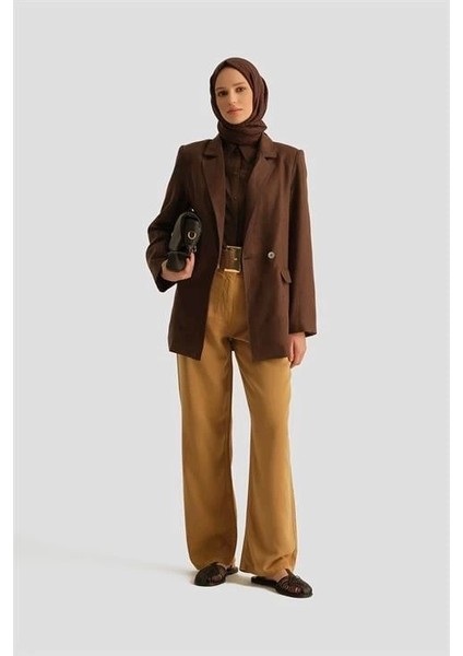 Tencel Palazzo Pantolon 25YD9134 Sahra