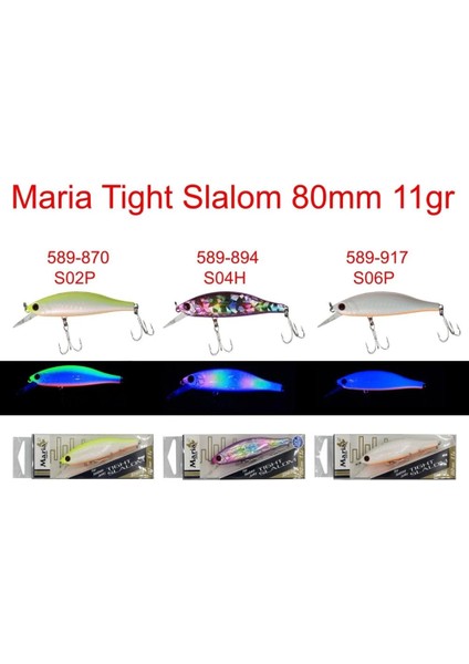 Tight Slalom 80 mm 11 gr Sinking Suni Yem