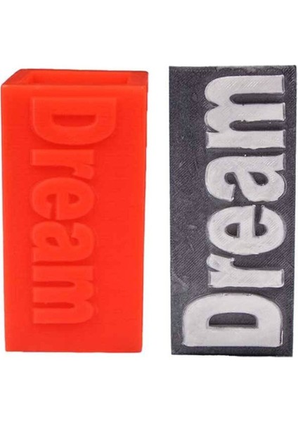 Dream Yazılı Silikon Mum Kalıbı 5.5 x 12 cm fiyatları