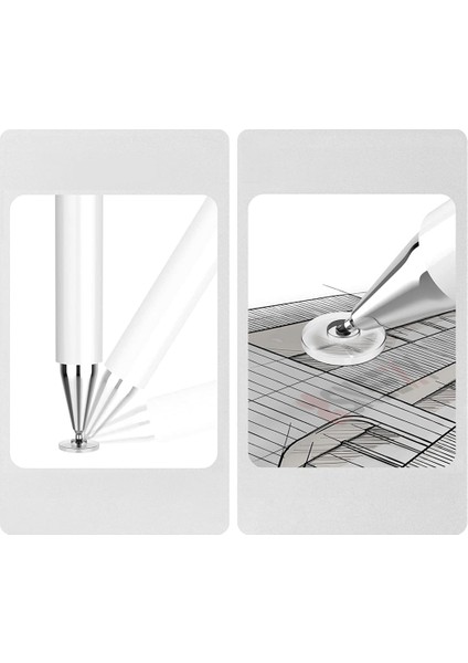 iPad Pro 4. Nesil 2020 Ile Uyumlu 2 In 1 Dokunmatik Stylus Kalem Çizim ve Yazı Kalemi