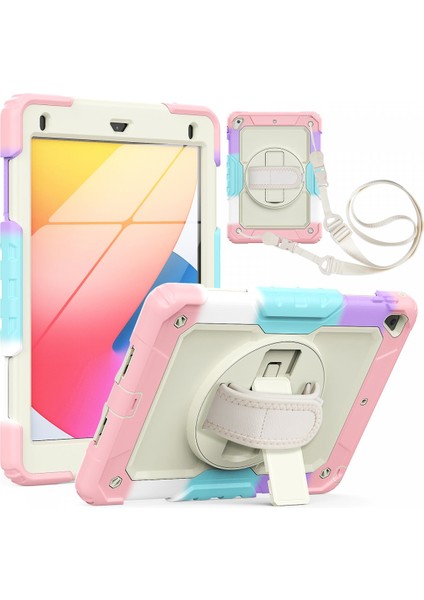 Ipad Air 2 9.7 Kılıf Tablet Rainbow Kapak - Pembe Ferrg
