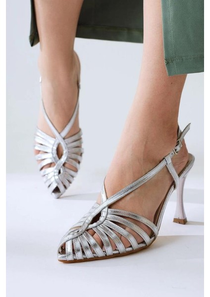 Mnrs 03127 9 cm Topuklu Kadın Stiletto Abiye Ayakkabı modelleri