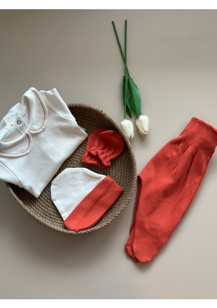 Kiremit Hastane Çıkışı Set (Body, Pantolon, Bere, Eldiven) indirimleri