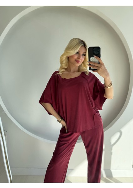 Bordo Modal Salaş Takım modelleri