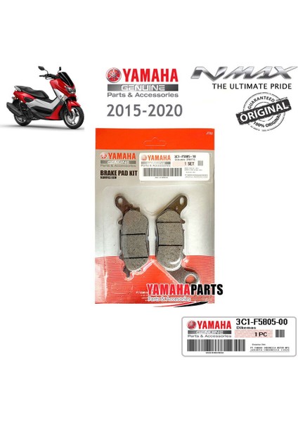 Nmax 125/155 2015-2020 Orijinal Arka Fren Balatası
