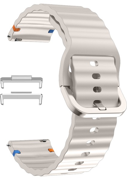 Huawei Watch Fit 3 Ile Uyumlu Dalga Desenli Tokalı Yumusaş Soft Silikon Kordon