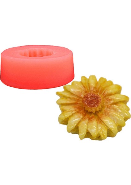 Papatya Silikon Mum Kalıbı M-155