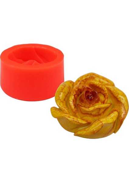 Gül Silikon Mum Kalıbı