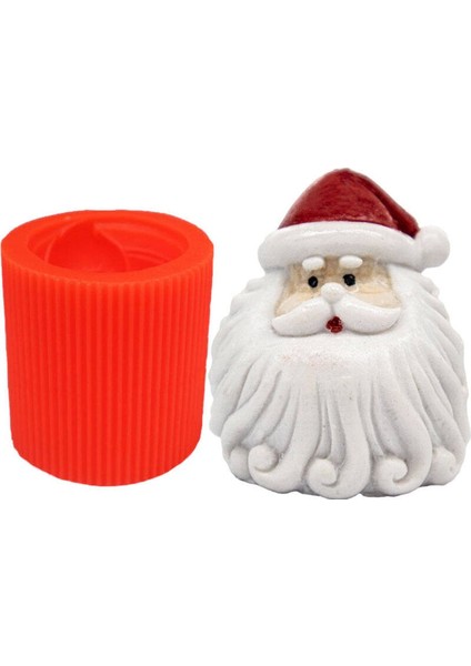 Yılbaşı Modelleri - Noel Baba Silikon Mum Kalıbı 6.5 x 8 cm modelleri