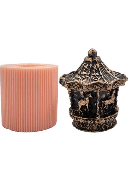 Carusel Atlı Karınca Silikon Mum Kalıbı 8.5 x 6.5 cm