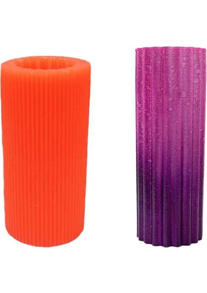 Tırtıklı Silikon Mum Kalıbı 4.5 x 12.5 cm modelleri