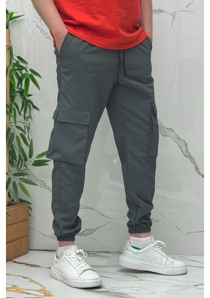 Full Likralı Rahat Erkek Kargo Cepli Pantolon (Dar Kalıp) fırsatları