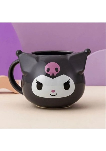3D Seramik Sevimli Kuroomi Figürlü Kupa Bardak