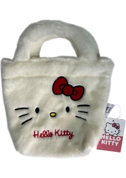 Tmn 607387 Hello Kıtty 3018 Peluş El Çantası Beyaz