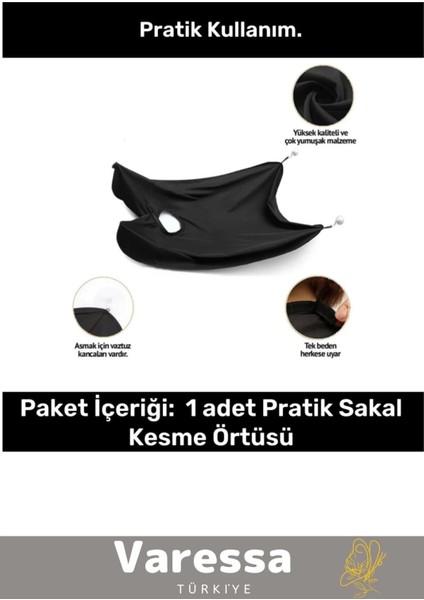 Özel Üretim Pratik Vakumlu Aynaya Yapıştırma Aparatlı Evde Saç Sakal Kesme Beyaz Tıraş Örtüsü 1 Adet fırsatları