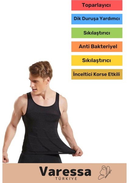 Yeni Sezon Bel Göğüs Dik Duruş Toparlayıcı Erkek Extra Göbek Korse Atlet fiyatları
