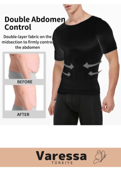 Yeni Sezon Bel Göğüs Dik Duruş Toparlayıcı Erkek Göbek Kısa Kol Korse Atlet modelleri