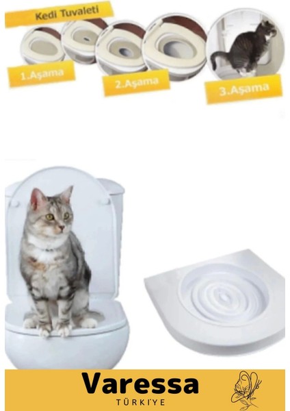 Premium Klozet Alıştırma Kapağı Kum Kabı Wc Yavru Yetişkin Kedi Hijyenik Tuvalet Eğitim Seti modelleri