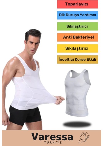 Yeni Sezon Bel Göğüs Dik Duruş Toparlayıcı Erkek Extra Göbek Korse Atlet fiyatları