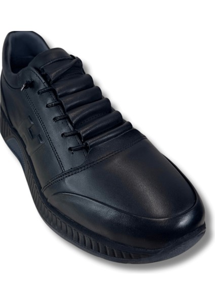 Siyah Hakiki Deri Günlük Spor Ayakkabı (Ss4) 40 fırsatları