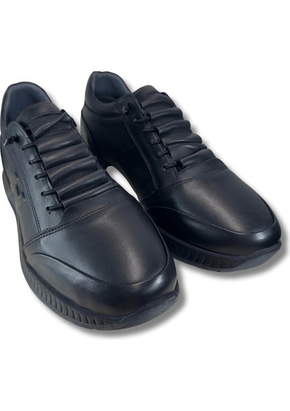 Siyah Hakiki Deri Günlük Spor Ayakkabı (Ss4) 40 indirimleri
