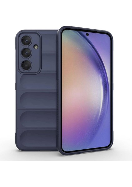 Samsung Galaxy A35 Kılıf Esnek Tpu Oyuklu Arka Yüzey Tasarımlı Etnik Silikon Kapak