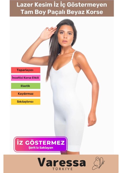 Özel Seri Vücut Şekillendirici Toparlayıcı Kadın Rahat Günlük Tam Boy Paçalı Korse
